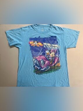 Disney Parks Walt Disney World Minnie Mouse Graphic Tee Women’s M Blue Shirt